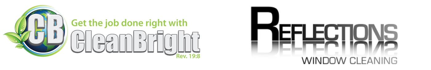Clean Bright and Reflections Logos
