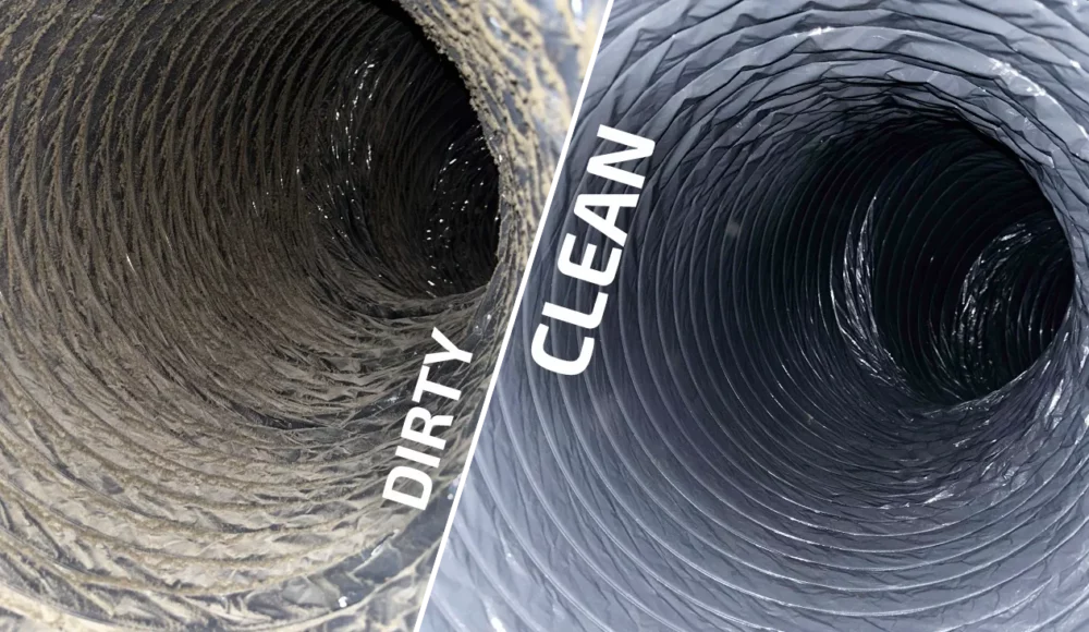 Before and After Air Duct Cleaning