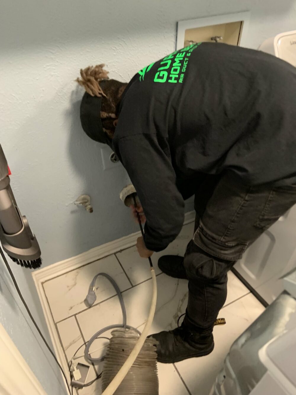 Dryer vent duct cleaning